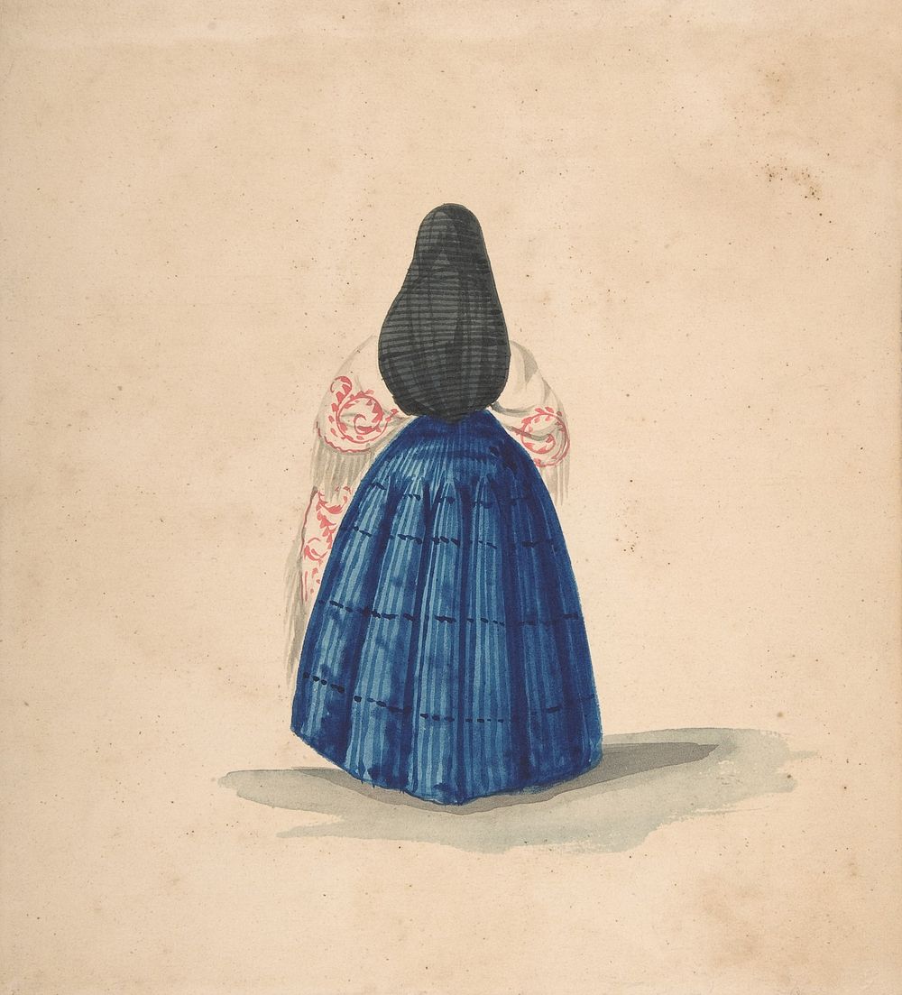 A Standing Woman Seen from the Back