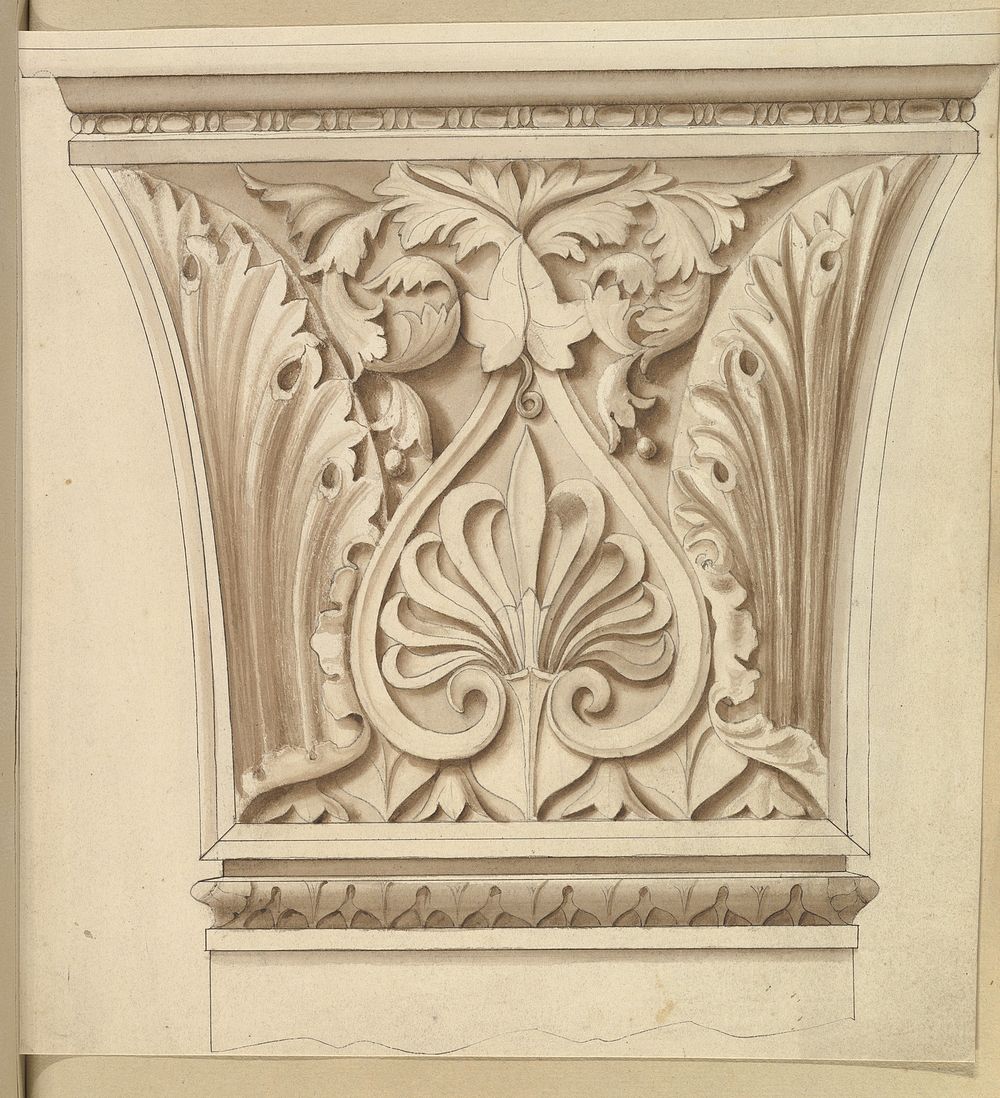 Capital of a Column with Anthemion