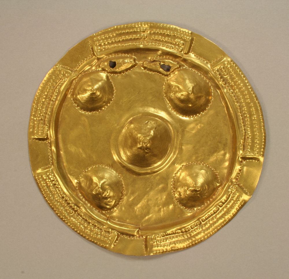 Hammered Gold Disk