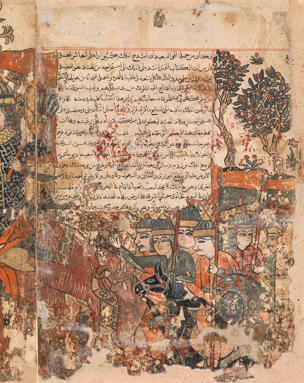 "Burzuya's Mission" Folio 5v, 6r from a Kalila Wa Dimna of Bidpai, second quarter 16th century