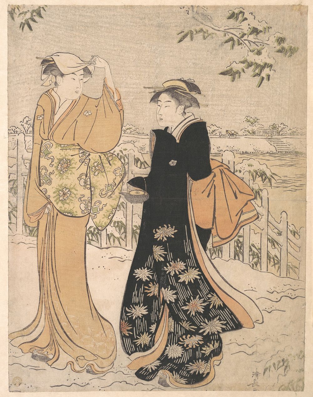 Two Women on Matsuchi Hill Edo