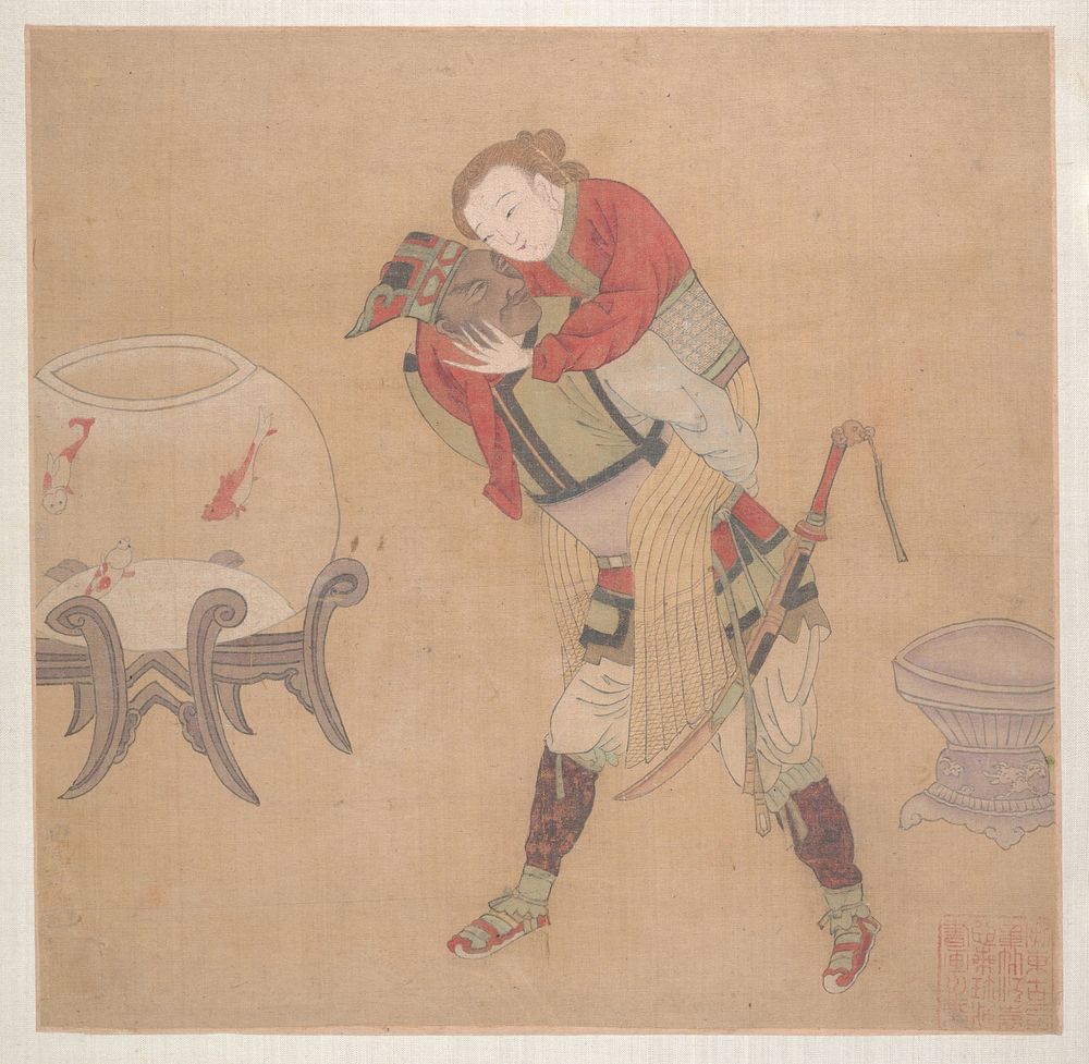 Tartar Officer Carrying Blond Lady by Unidentified artist