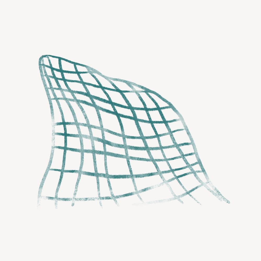 Fishing net, aesthetic paint illustration