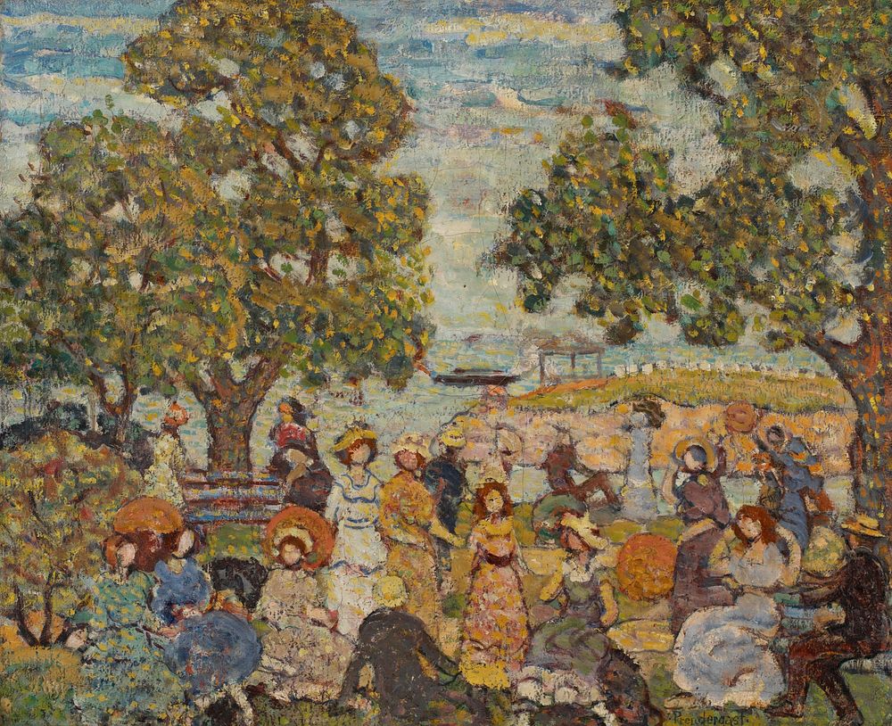 Landscape with Figures by Maurice Brazil Prendergast