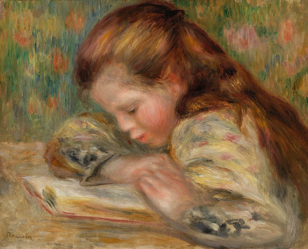 Child Reading (Enfant lisant) by Pierre Auguste Renoir