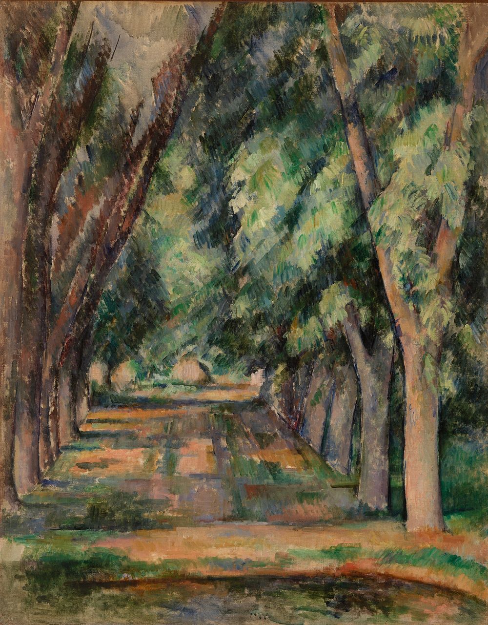 The Allée of Chestnut Trees at the Jas de Bouffan (L'allée des marronniers au Jas de Bouffan) by Paul Cézanne