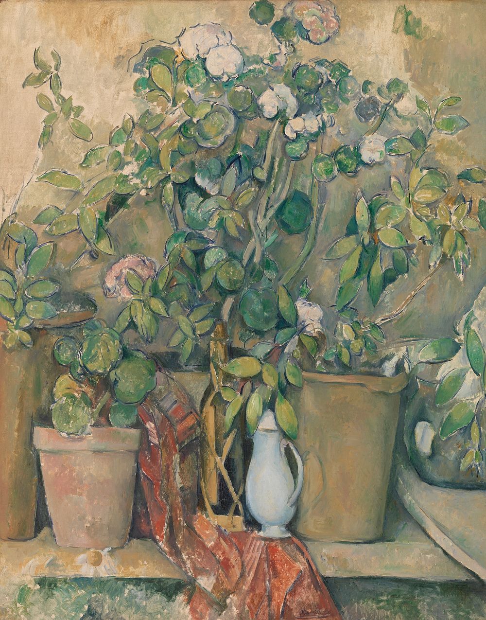 Terracotta Pots and Flowers (Pots en terre cuite et fleurs) by Paul Cézanne