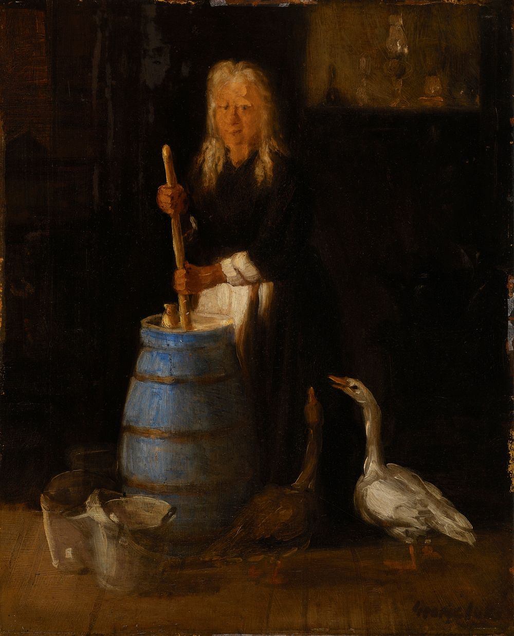 The Blue Churn by George Benjamin Luks