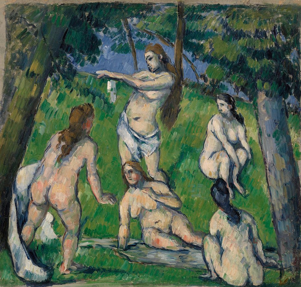 Five Bathers (Cinq baigneuses) by Paul Cézanne