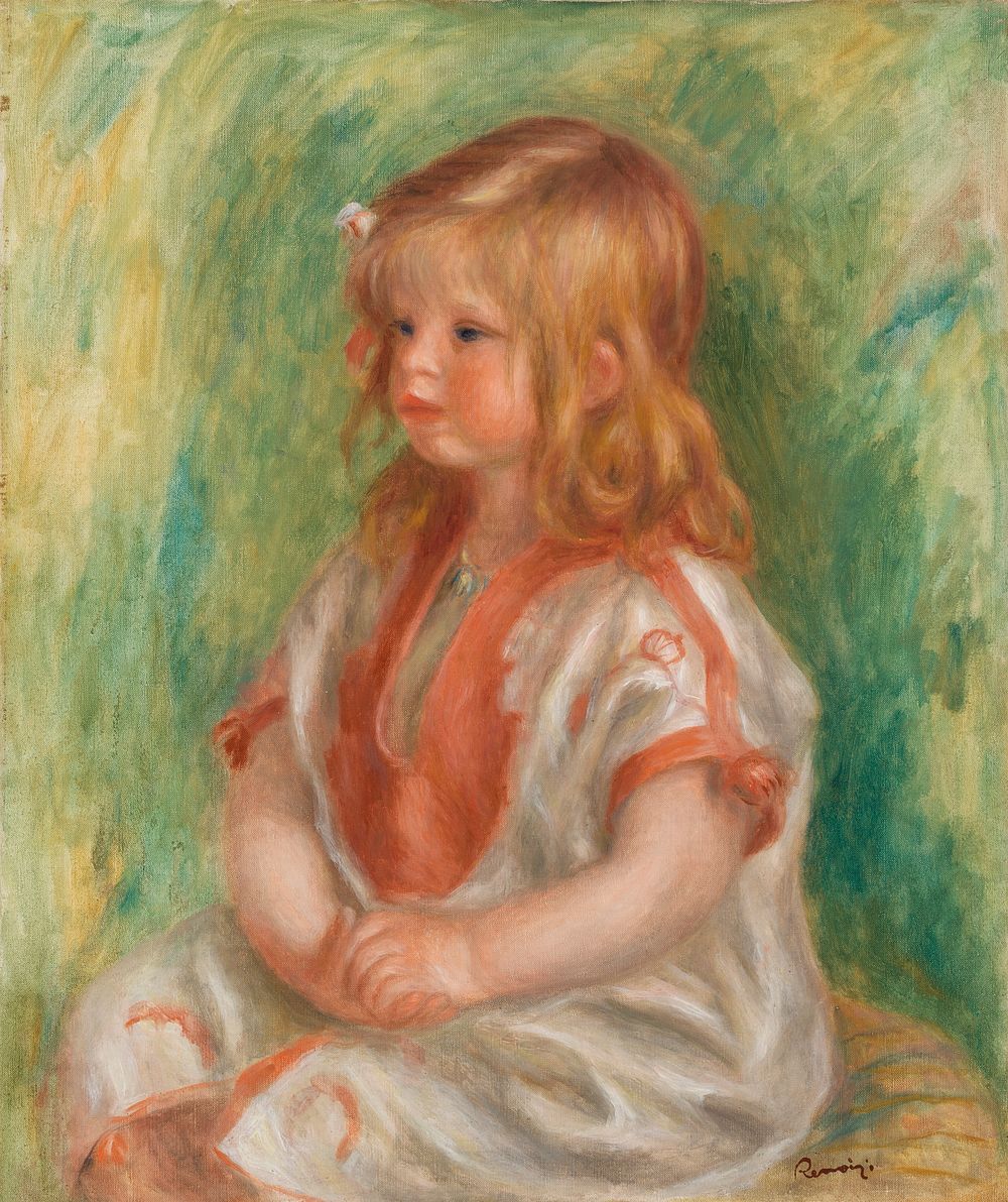 Claude Renoir by Pierre Auguste Renoir