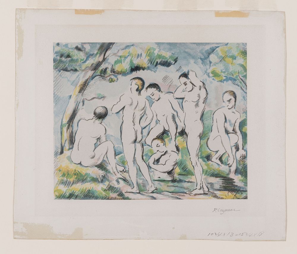 The Small Bathers by Paul Cézanne, Auguste Clot