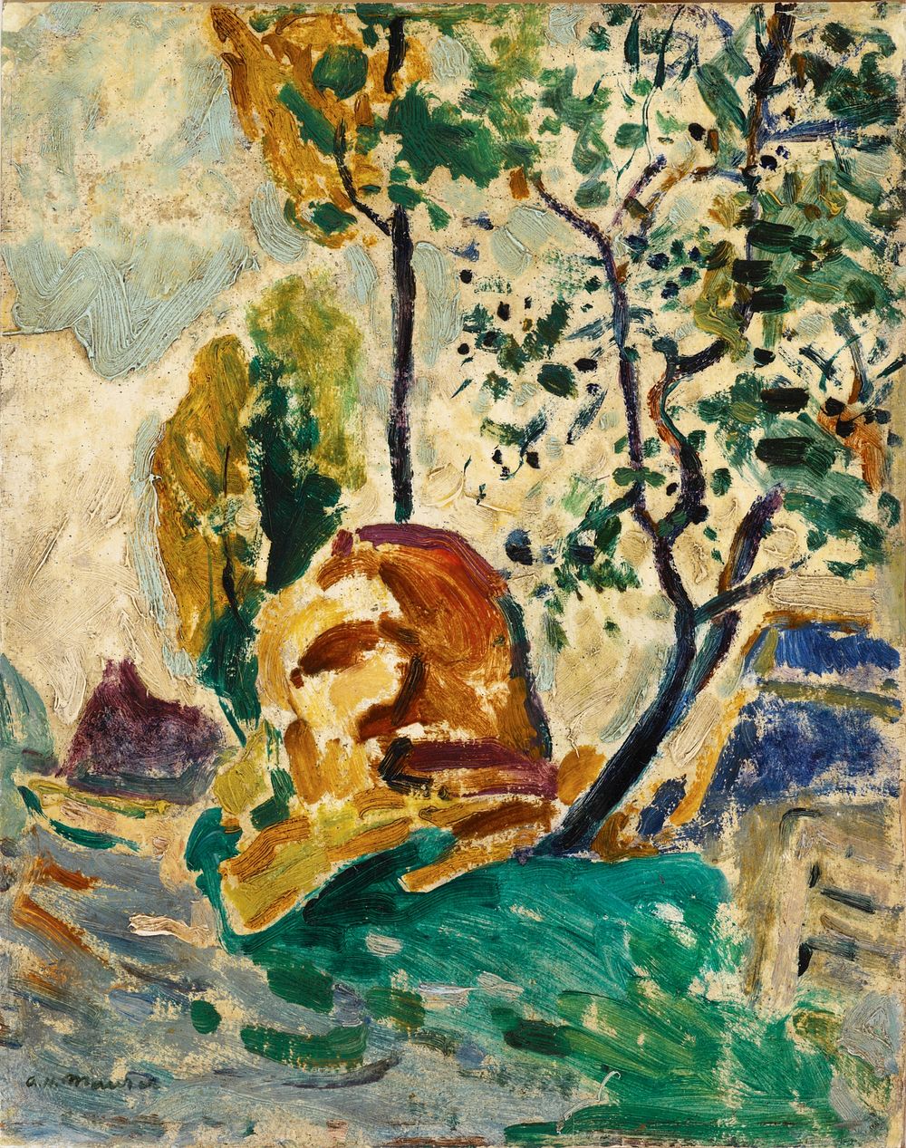Tree and Rock by Alfred Henry Maurer