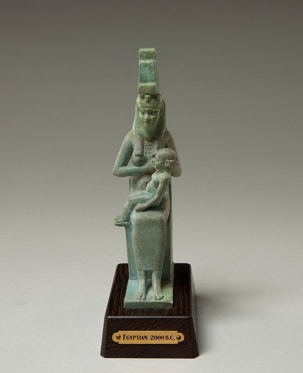 Statuette/Amulet of Isis and Horus by Unidentified artist