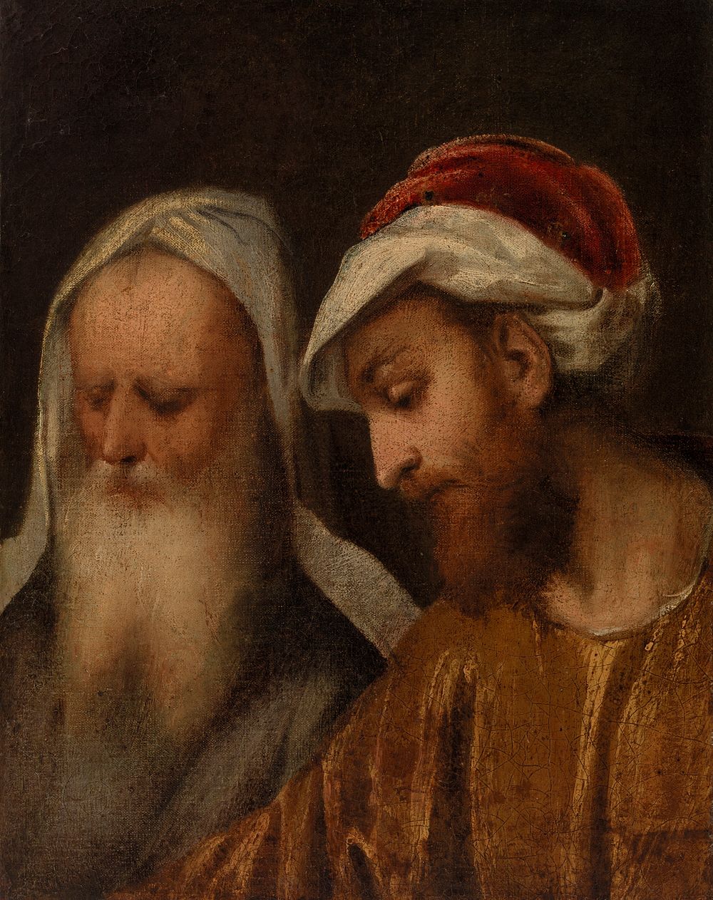 Two Prophets by Bonifazio de' Pitati, Giorgione