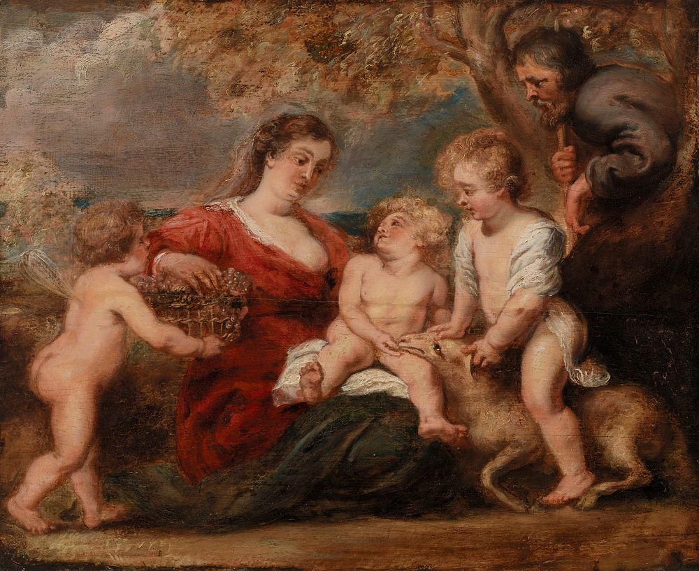 The Holy Family with Saint John the Baptist and an Angel by Peter Paul Rubens