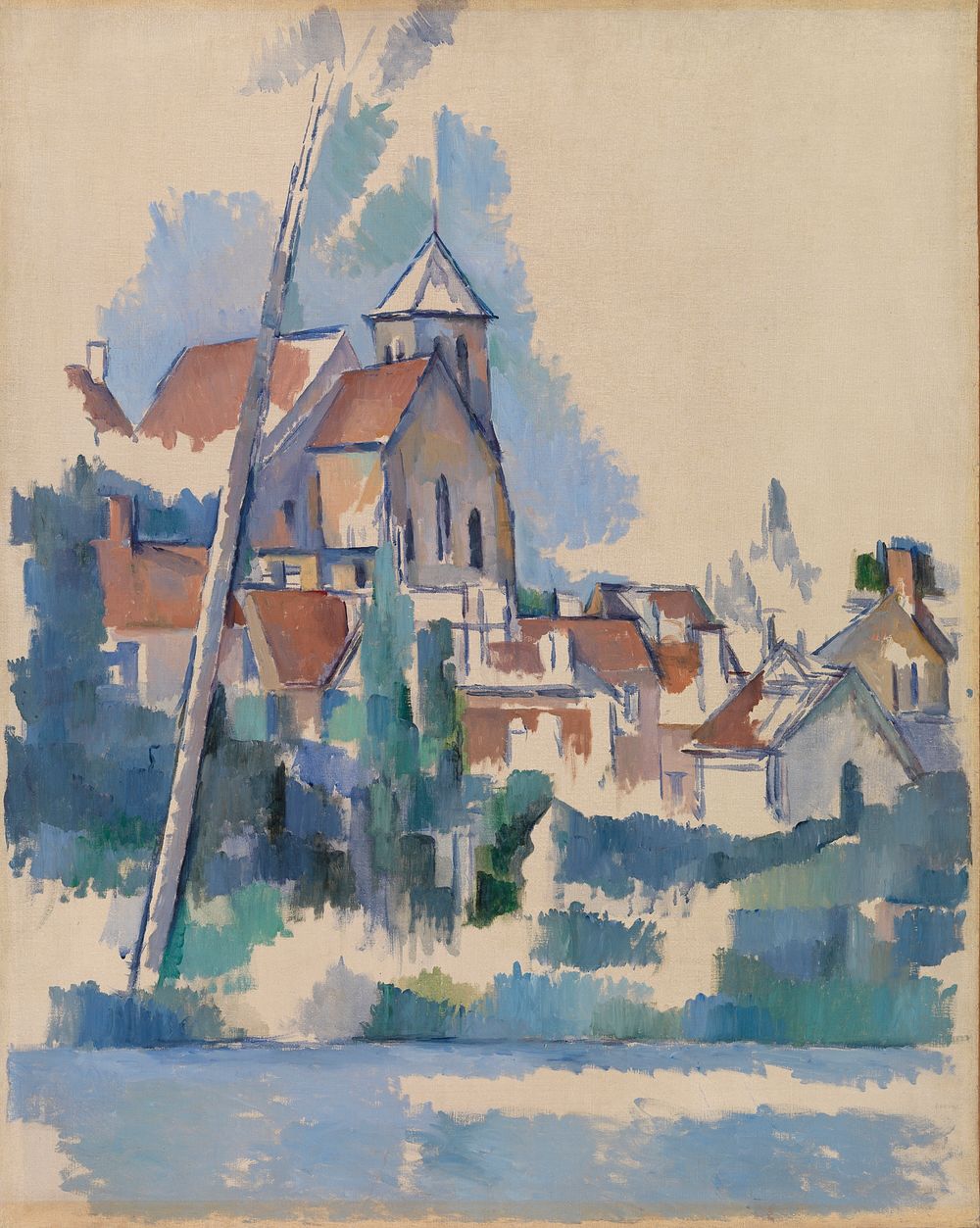 Church at Montigny-sur-Loing (L'Église de Montigny-sur-Loing) by Paul Cézanne