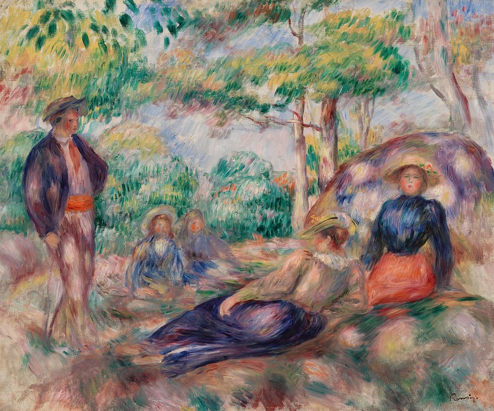 Resting in the Grass (Le Repos sur l'herbe) by Pierre Auguste Renoir