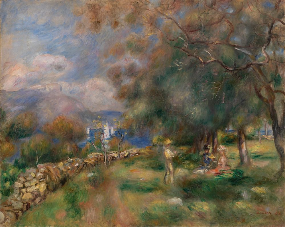 Peninsula of Saint-Jean (Presqu'Ã®le de Saint-Jean) by Pierre Auguste Renoir