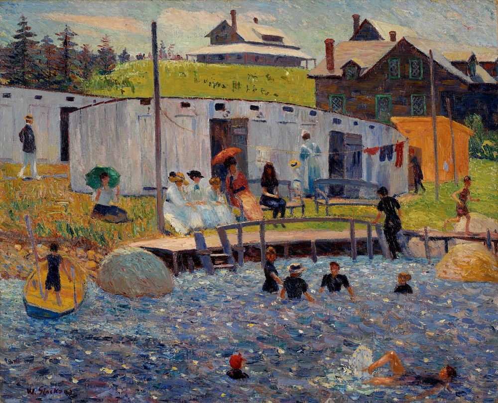 The Bathing Hour, Chester, Nova Scotia by William James Glackens