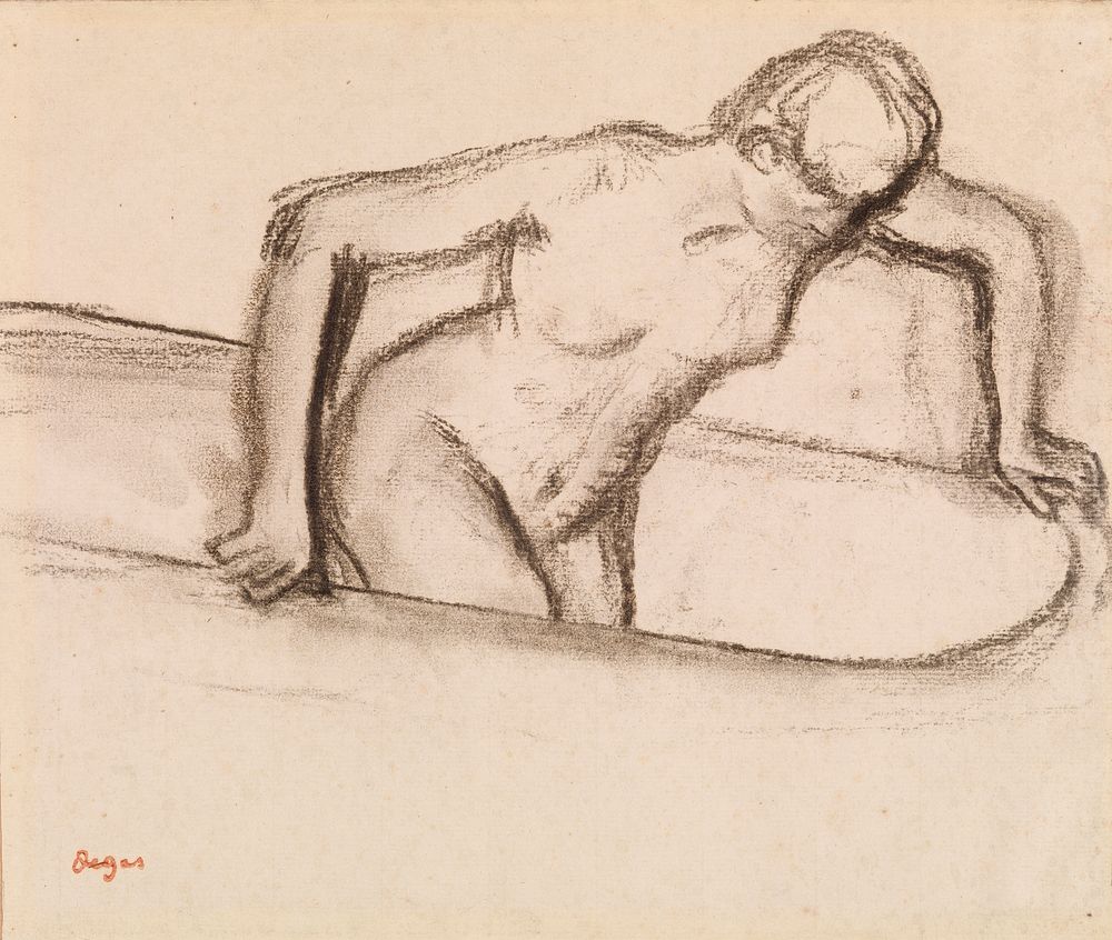 Woman in Tub by Edgar Degas