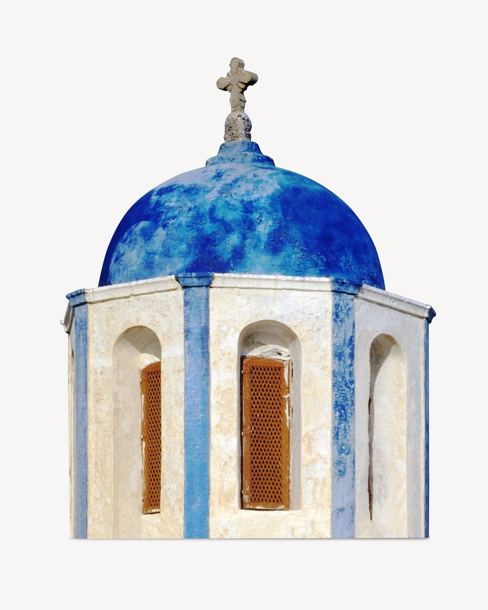 Christian church, isolated image