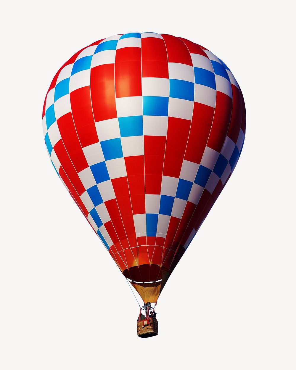 Hot air balloon, isolated image