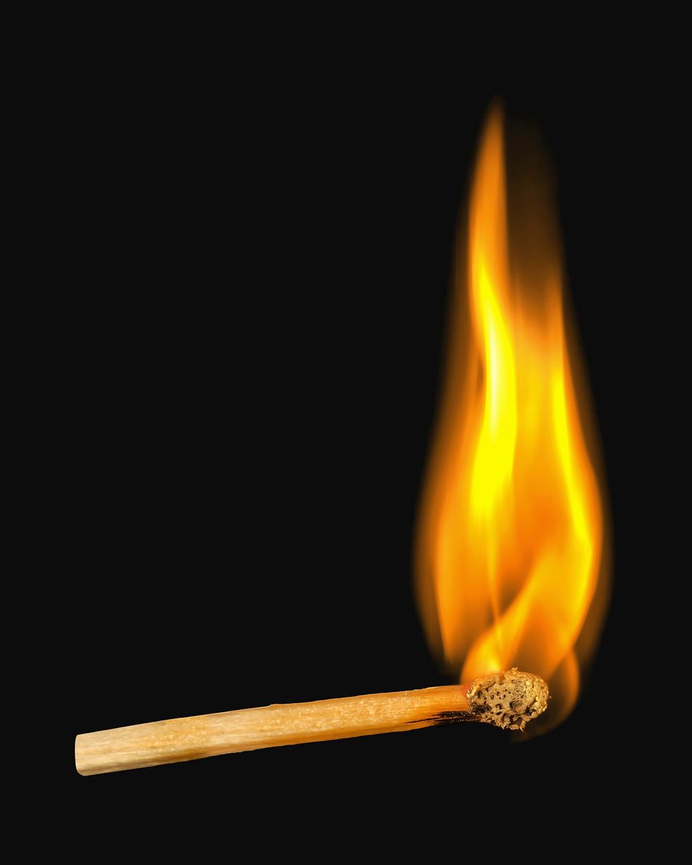 Lighting matchstick collage element psd