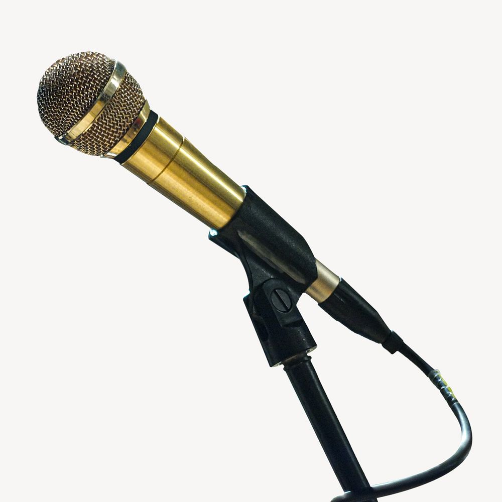Microphone isolated image