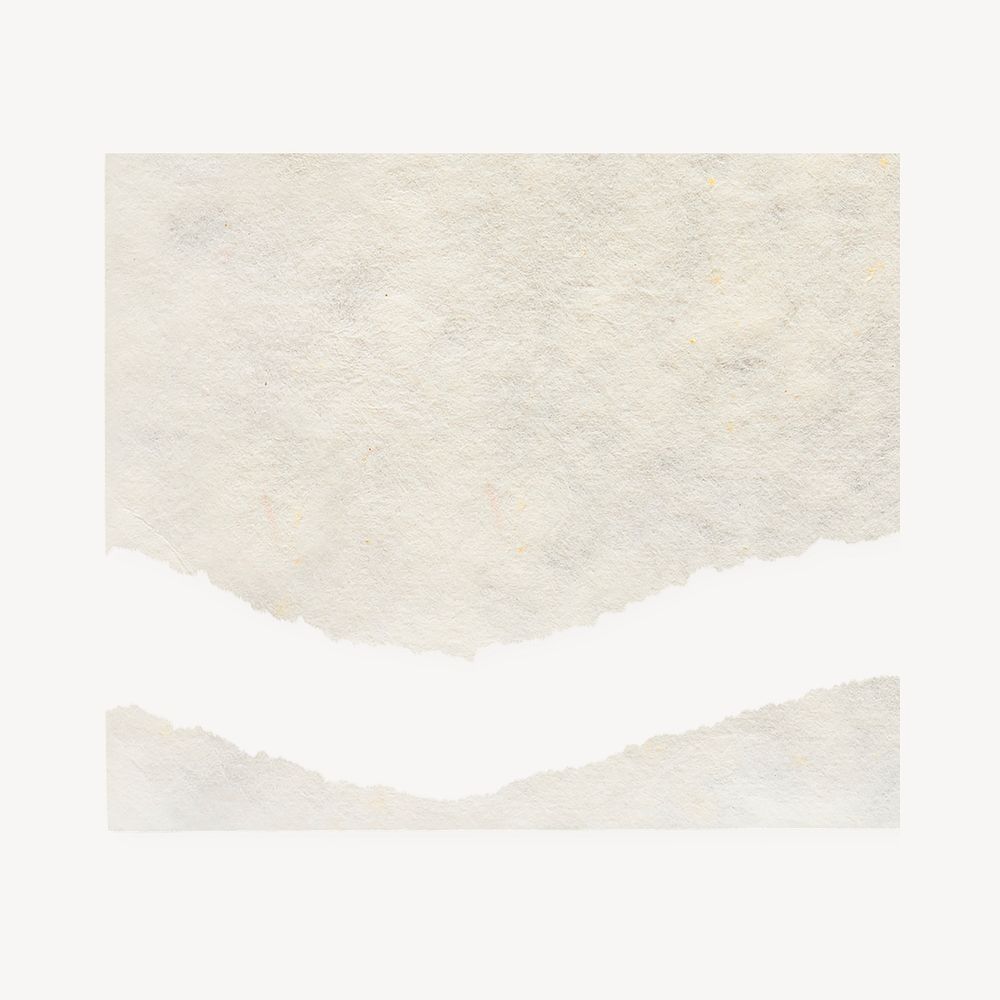 Ripped beige paper collage element Premium PSD rawpixel