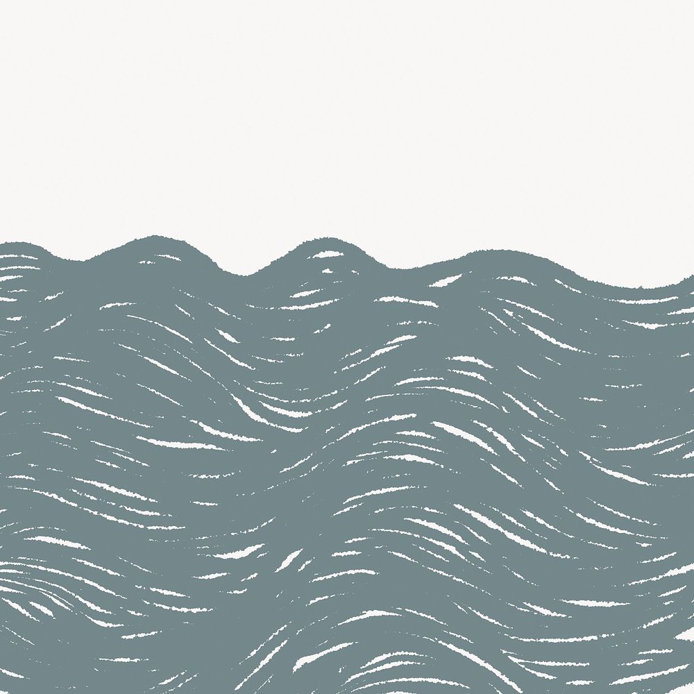 Wave border background, blue design