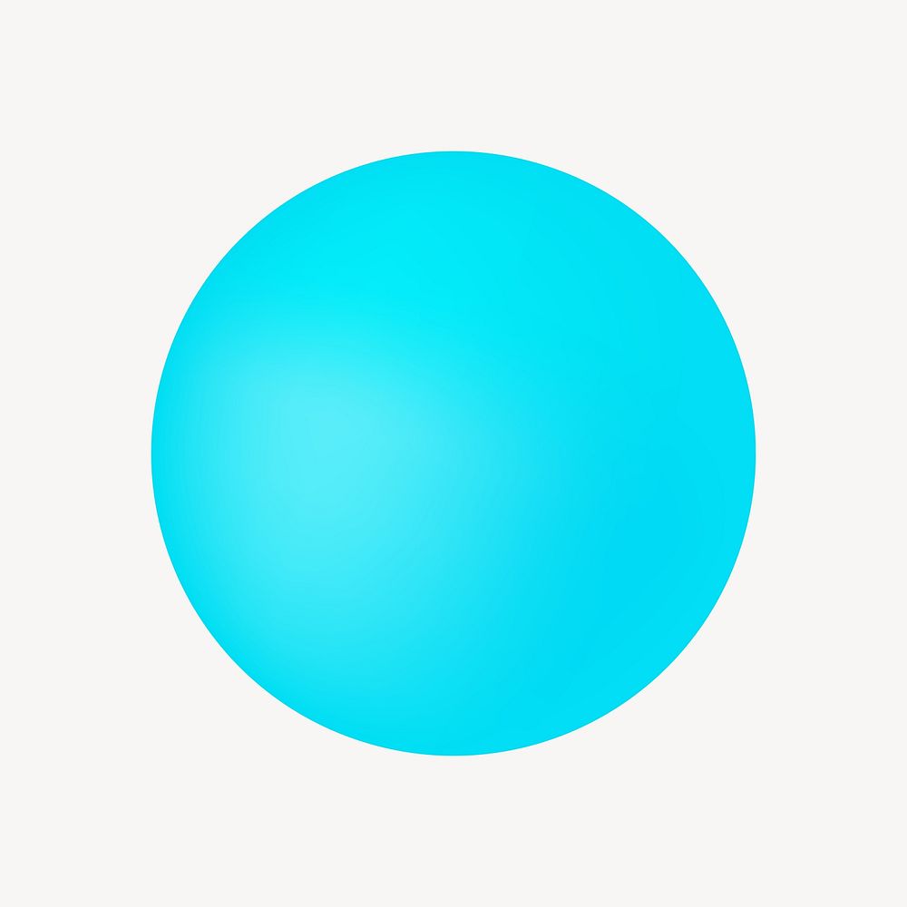 Blue circle shape collage element vector