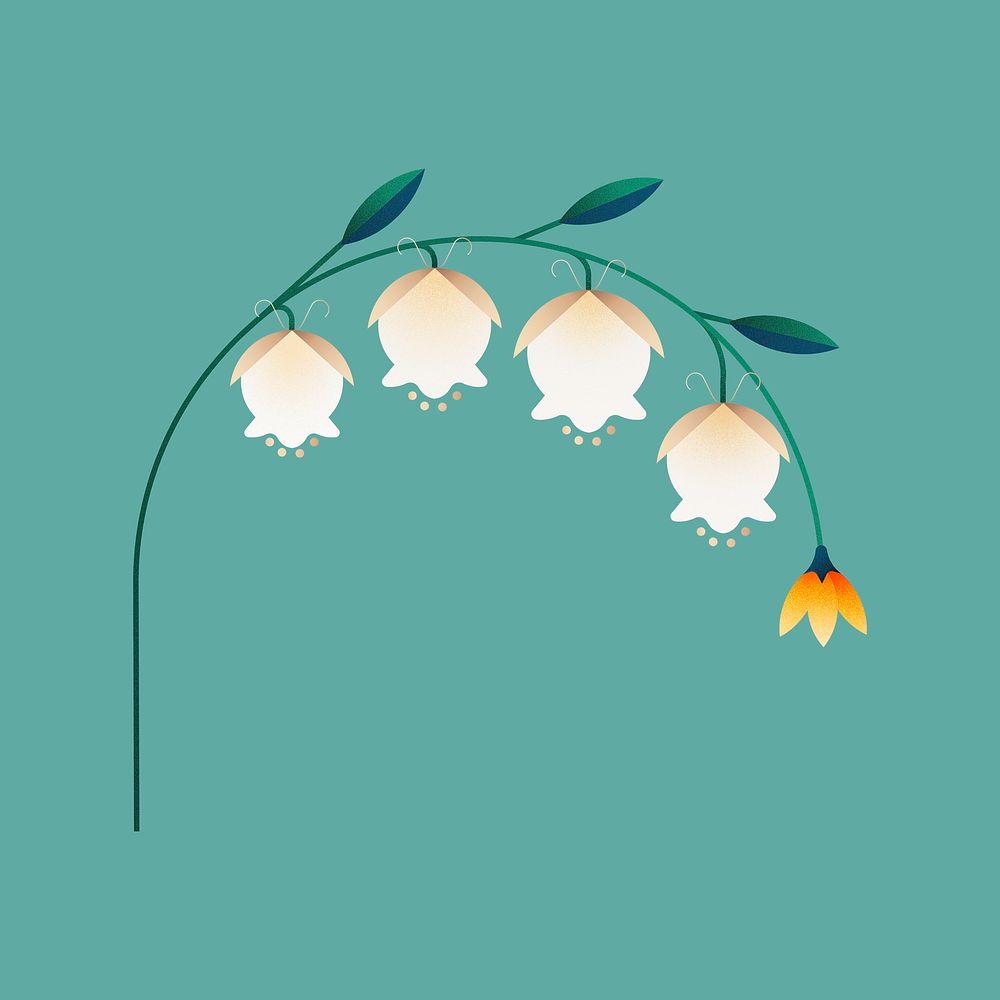 Spring flower arch border vector