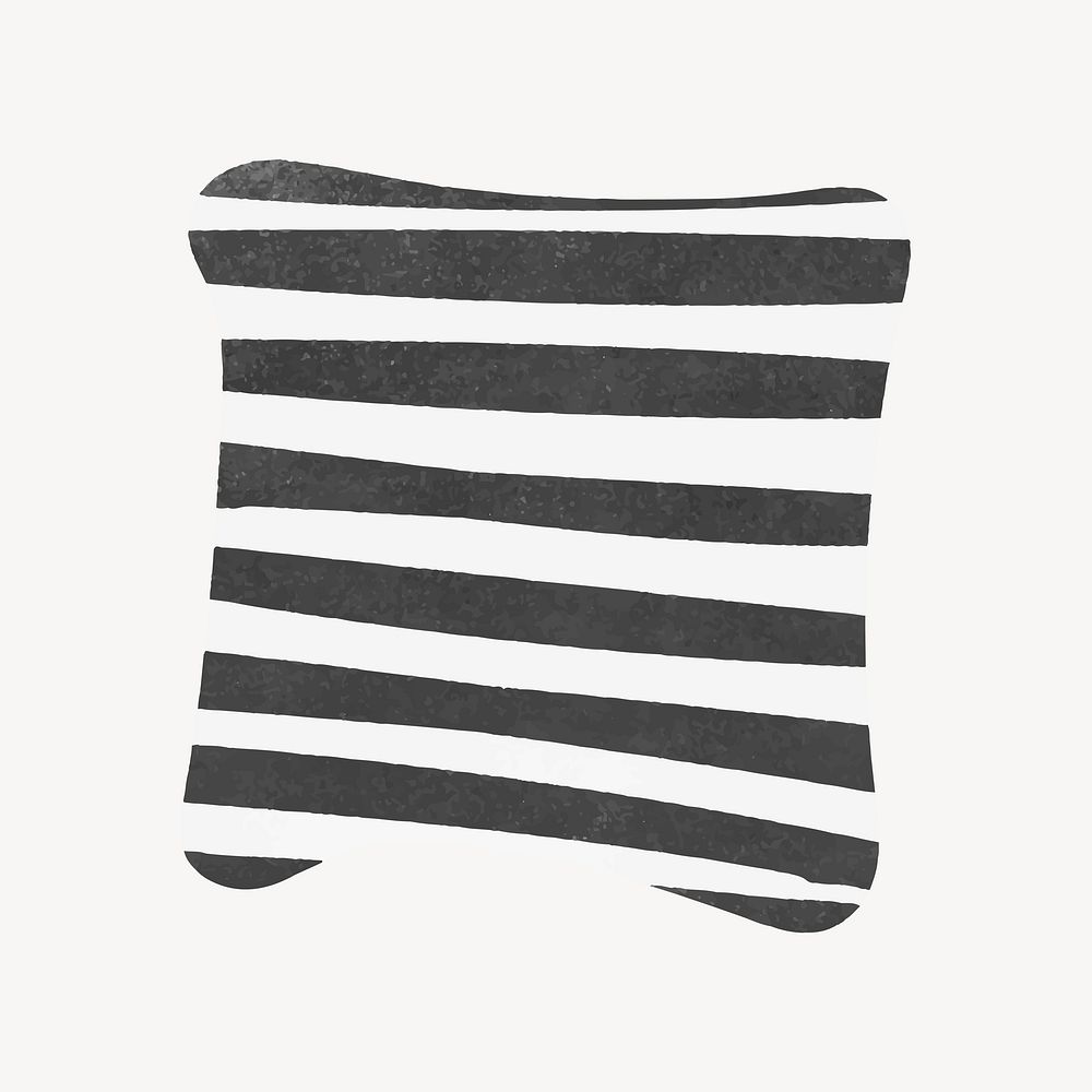 Zebra cushion illustration vector