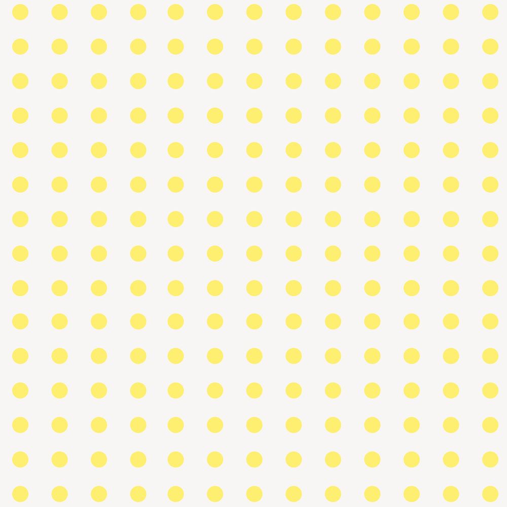 Yellow polka dot pattern background vector