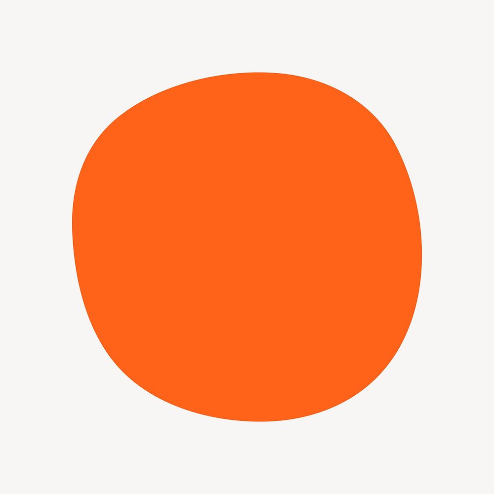 Orange circle collage element vector