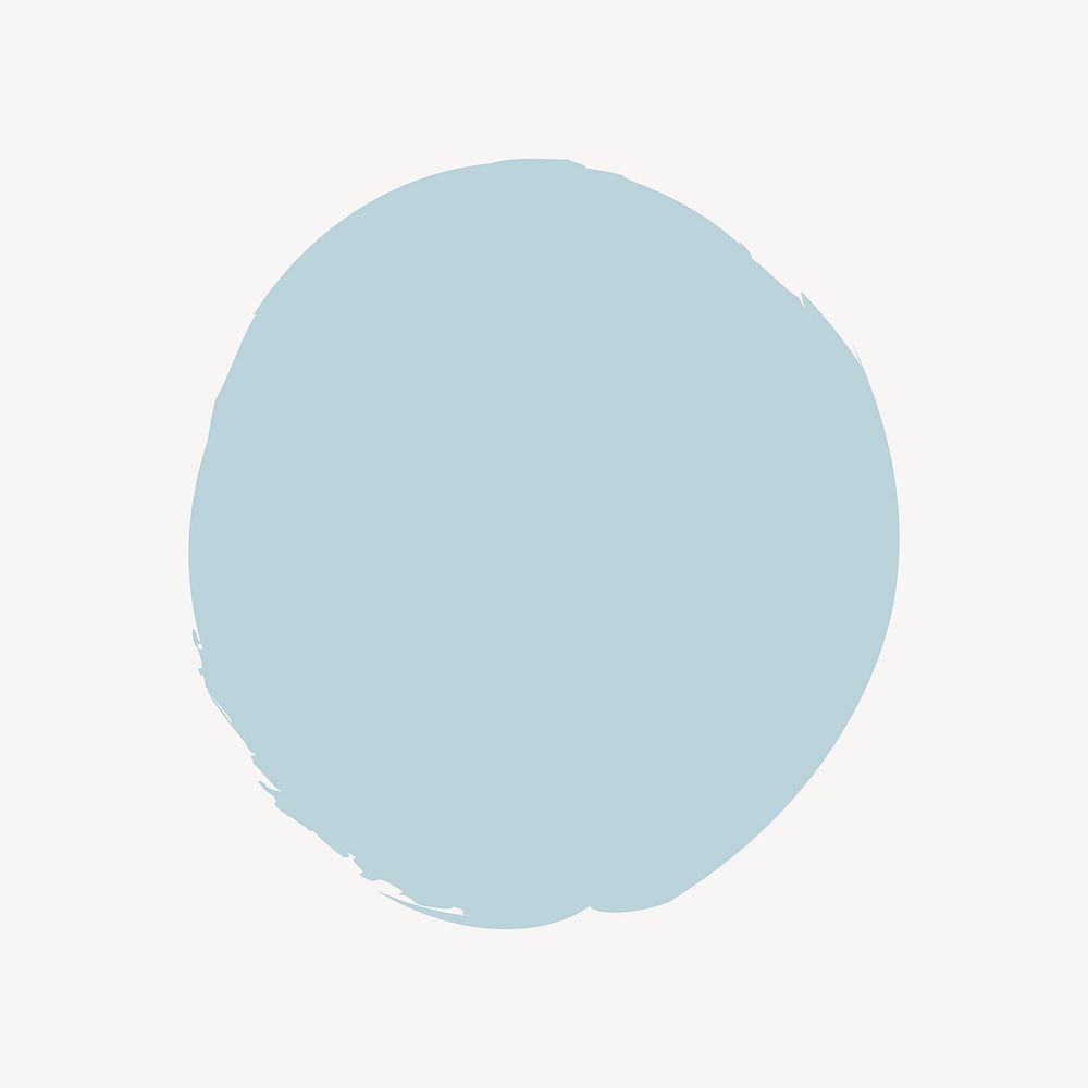 Blue circle shape vector