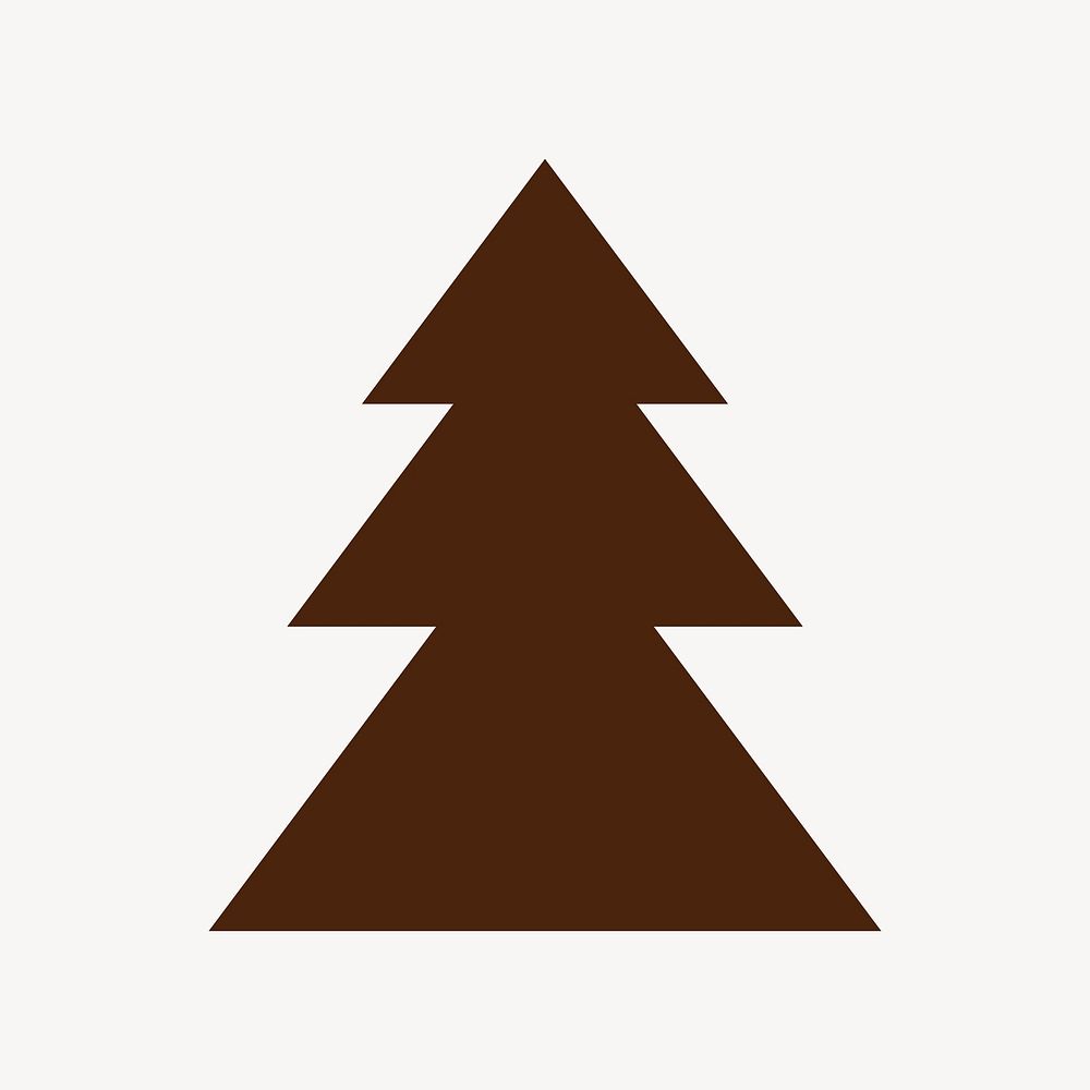 Christmas tree, triangle shapes illustration vector