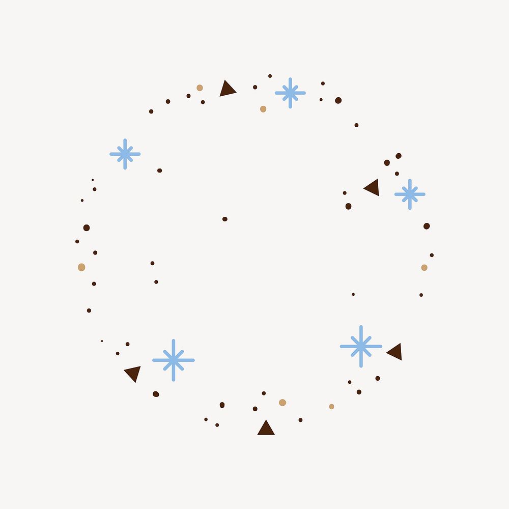 Winter snow, line art illustration vector