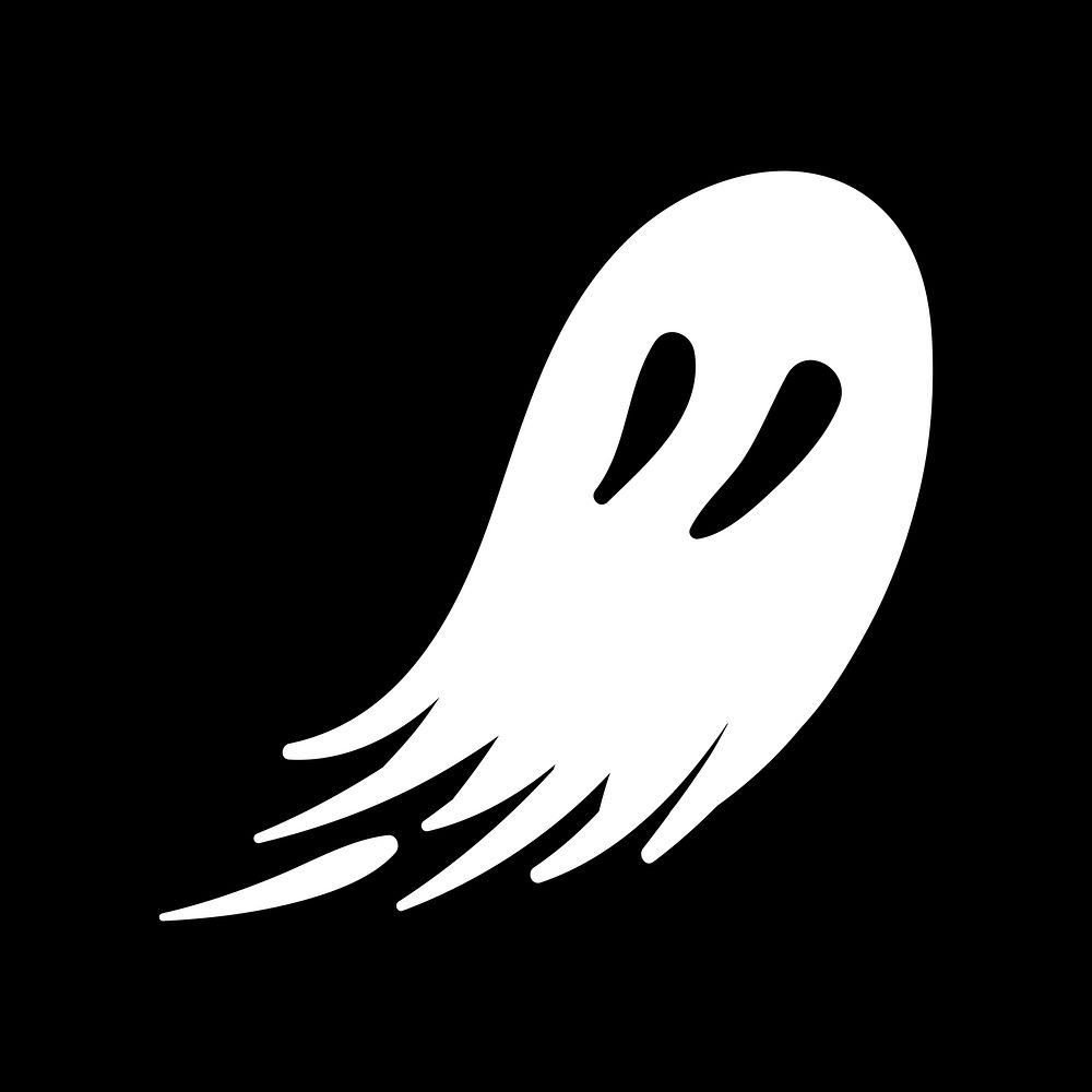 White ghost, Halloween illustration vector