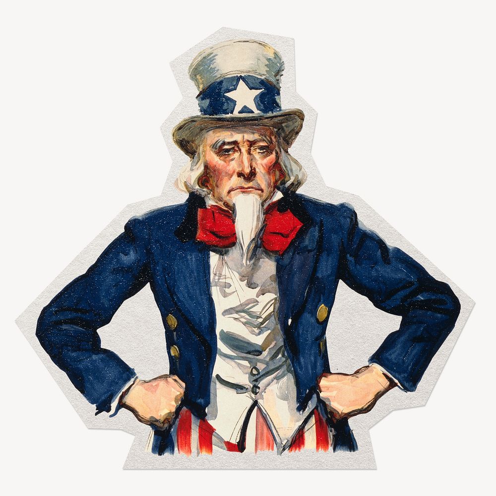 Uncle Sam, paper cut isolated | Free Photo - rawpixel