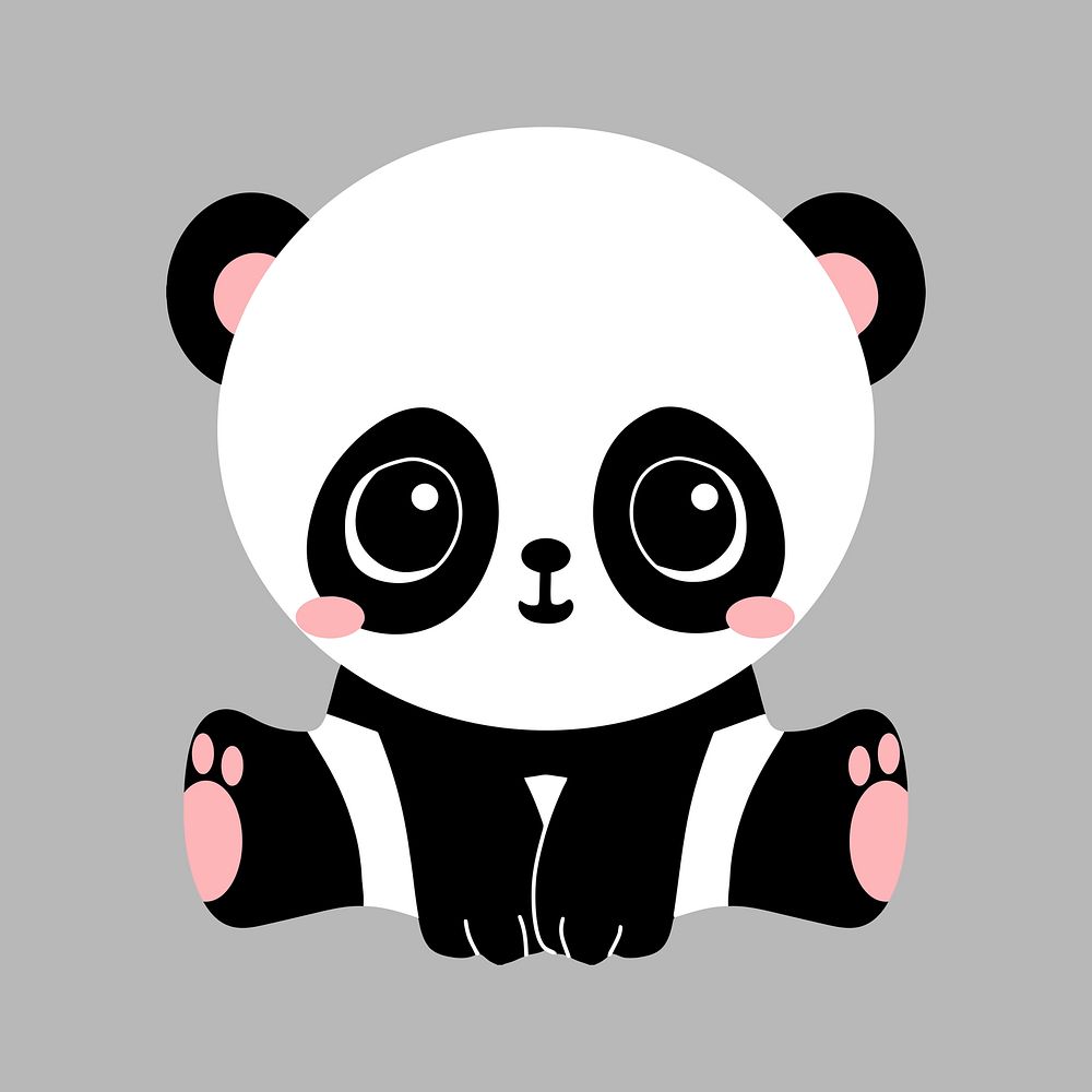 Panda illustration psd. Free public | Free PSD - rawpixel