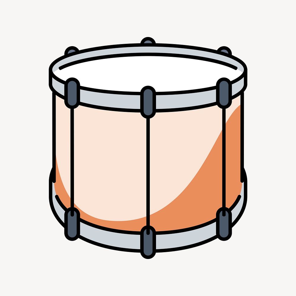 Drum clipart illustration psd. Free public domain CC0 image.