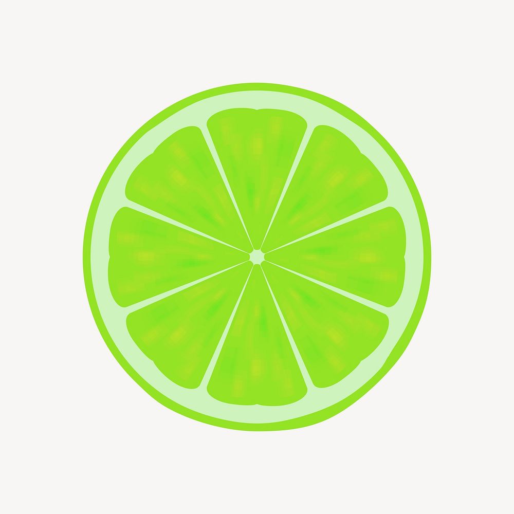 Lime illustration vector. Free public domain CC0 image.