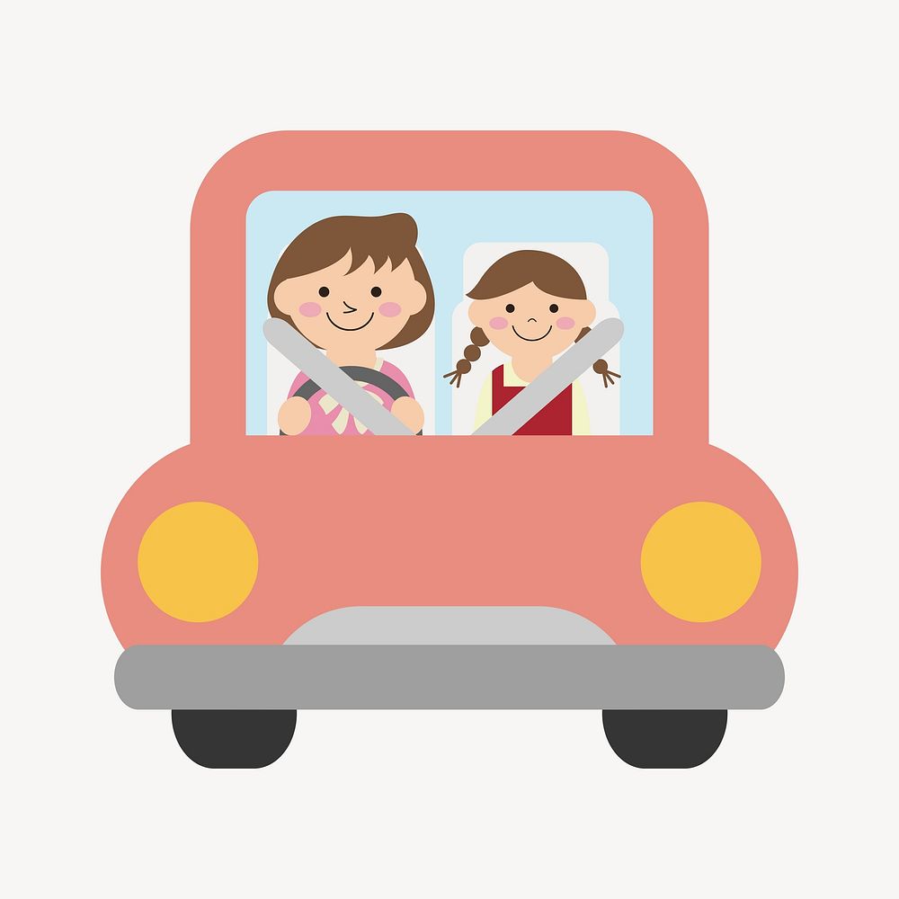 Road safety clipart illustration vector. Free public domain CC0 image.