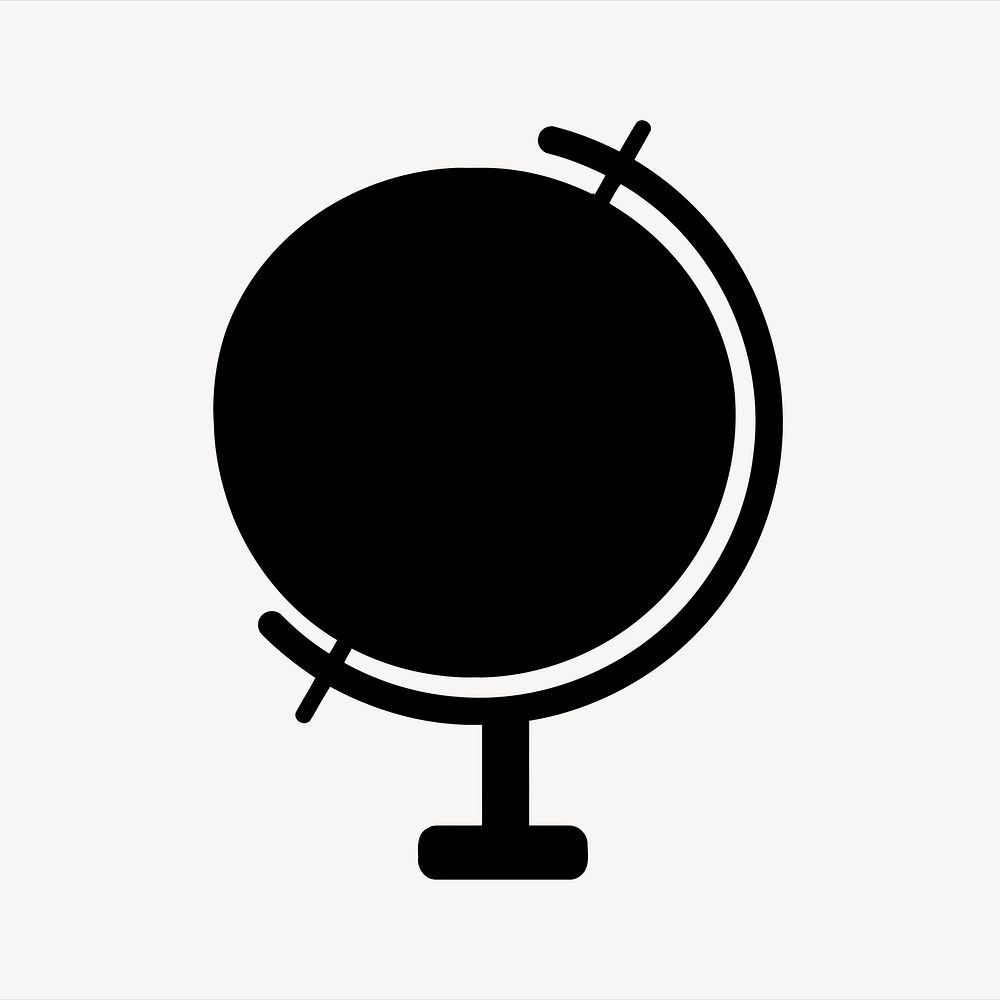 Globe ball illustration vector. Free public domain CC0 image.