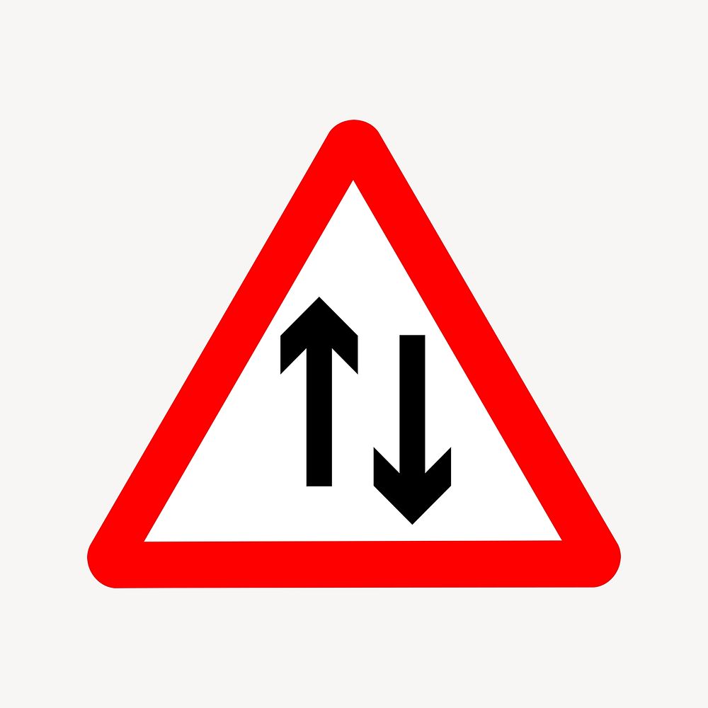 2 way sign clipart illustration vector. Free public domain CC0 image.