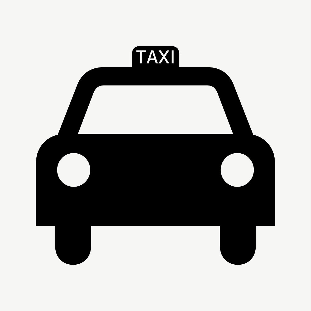 Taxi silhouette clipart illustration psd. Free public domain CC0 image.