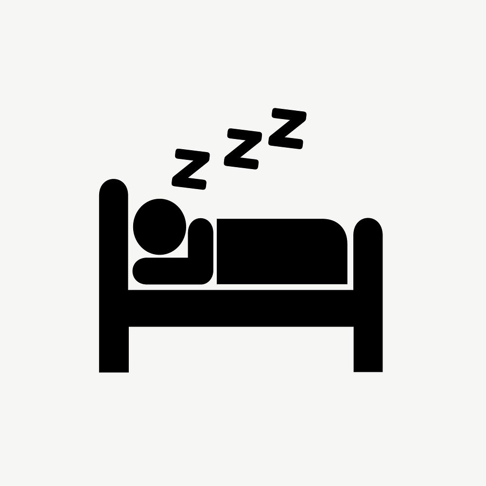 Sleeping symbol illustration psd. Free public domain CC0 image.