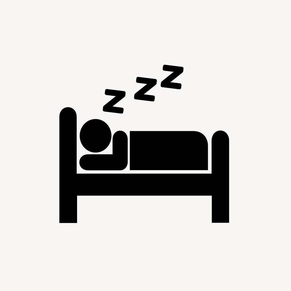 Sleeping symbol illustration. Free public domain CC0 image.