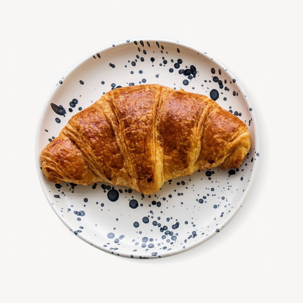 Baked pastry isolated image